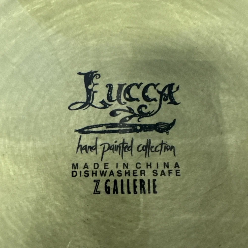 Set Of 4 Z Gallerie LUCCA Rope Pattern 11
